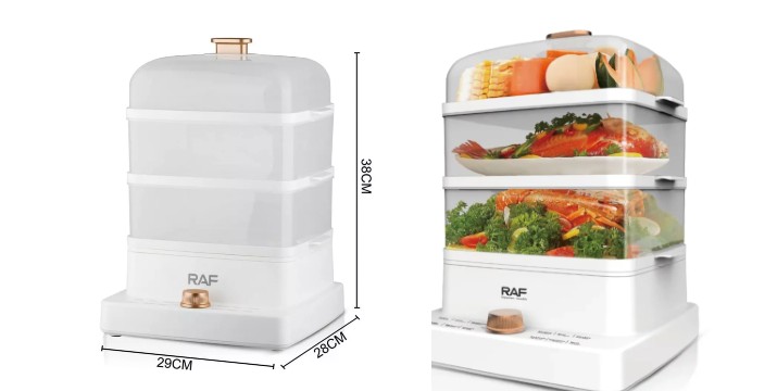 30,90€ για έναν RAF Ατμομάγειρας με 3 Επίπεδα Μαγειρέματος 12Lt– Food Steamer, με παραλαβή από την Idea Hellas και δυνατότητα πανελλαδικής αποστολής στο χώρο σας.Κωδ: 230.19152